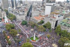 La imagen que eligió Cristina para visualizar la marcha de hoy. Foto: X de Cristina La imagen que eligió Cristina para visualizar la marcha de hoy. Foto: X de Cristina
