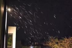 Algunas localidades bonaerenses como en Sierra de los Padres se registraron algunas nevadas en la madrugada de hoy. Foto: Captura de video  X de ArgentinaDespegacesco