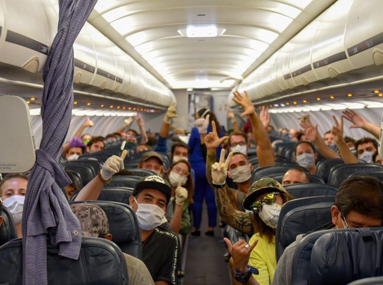 Varados Cerca de 3000 argentinos volverán de acuerdo al último cronograma de repatrios. Foto: Cancillería