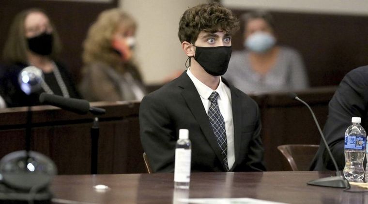 El rostro de Cameron Herrin, al oír su sentencia. Foto: WashingtonTimes.