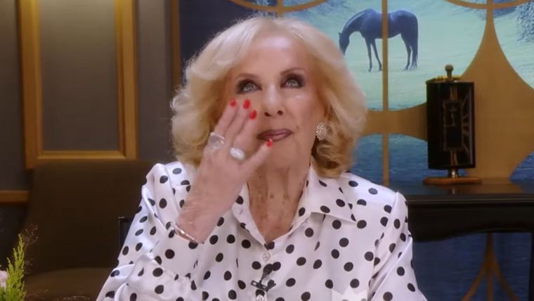 Mirtha le envió un beso al cielo a María Rosa Fugazot.&nbsp;