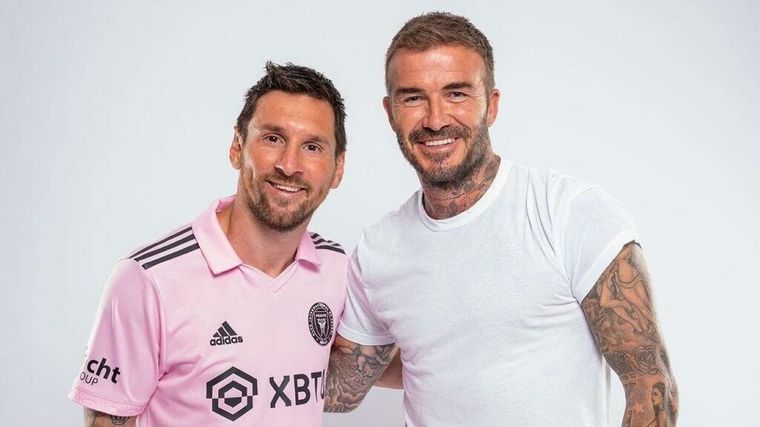 Leo Messi y David Beckham están desarrollando un vínculo más fuerte que el de empleado y empleador. Foto: Archivo