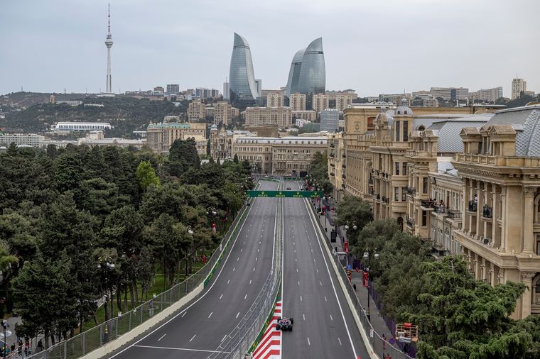 El circuito callejero de Bakú, uno de los más exigentes del calendario. El circuito callejero de Bakú, uno de los más exigentes del calendario.
