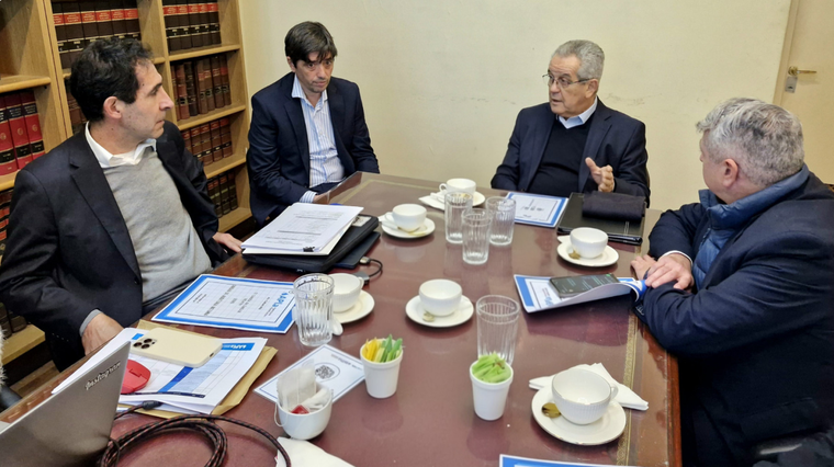 Miguel Blanco en la última reunión que encabezó al frente de la SIGEN este jueves.