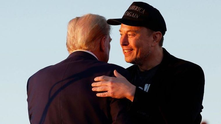 El multimillonario tecnológico apareció junto a Trump en un mitin a principios de este mes. Foto: Getty Images