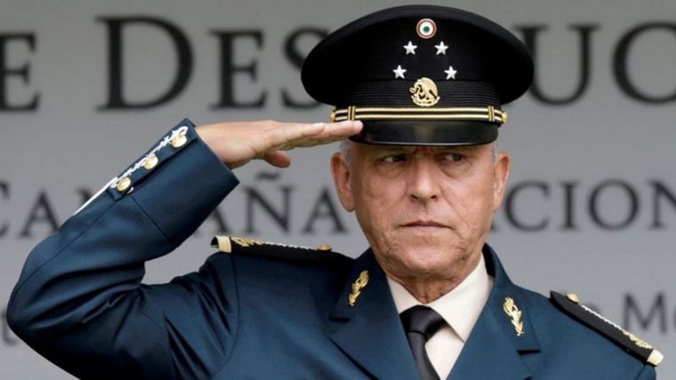 Salvador Cienfuegos fue detenido en Los Ángeles el pasado mes de octubre (foto de archivo).