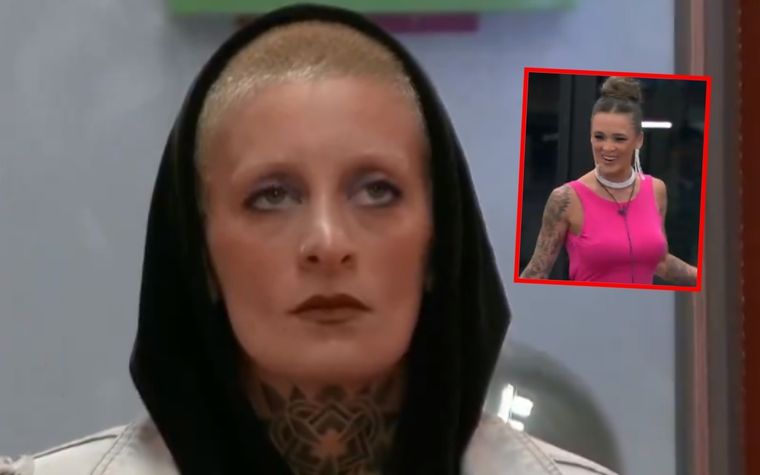 Furia fue sorprendida por la visita de Agostina a la casa de GH. Foto: Captura TV