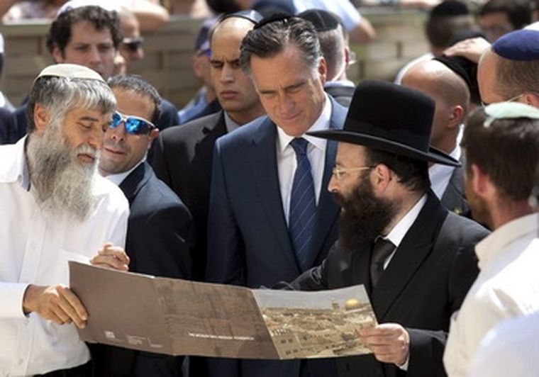 Romney en Israel.