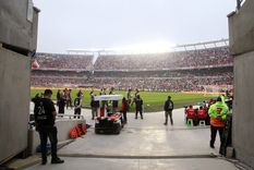 El partido entre River y Defensa y Justicia fue suspendido. Foto: NA / DAMIAN DOPACIO
