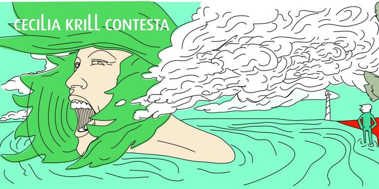 Tapa del disco de Cecilia Krill Contesta.