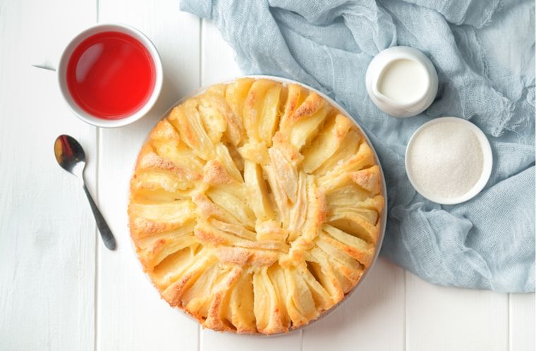 Tarta de manzanas Una receta simple y deliciosa en simples pasos Foto: Shutterstock