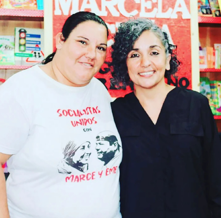 Fabiana González y Marcela Acuña Foto: Facebook