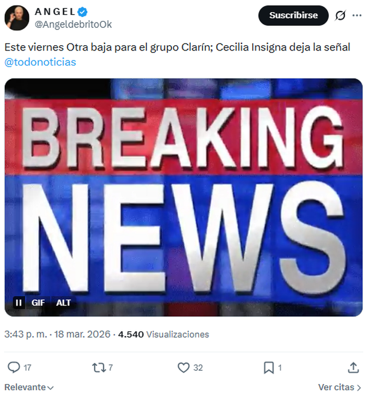 TN sufre una nueva baja en su equipo period&iacute;stico.&nbsp;