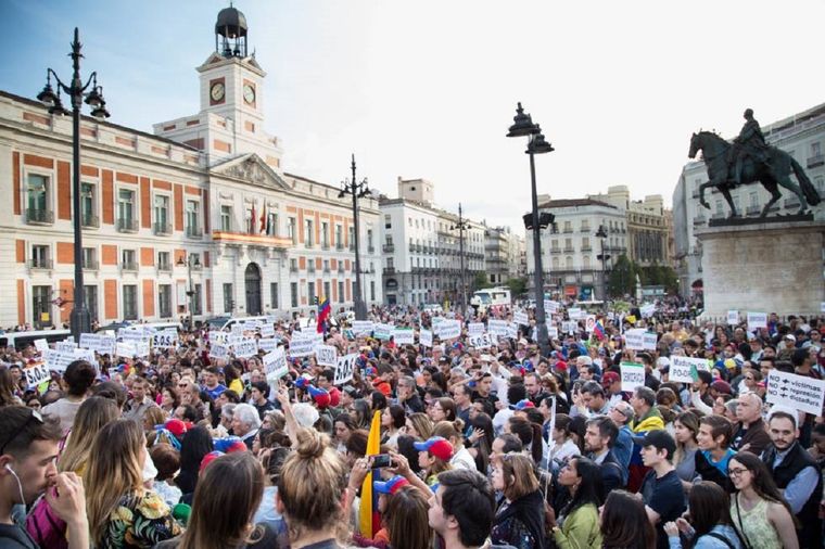 Venezolanos en Madrid Foto: El País
