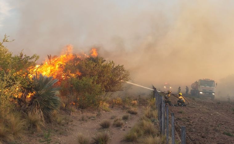 Foto: Bomberos Voluntarios de Mina Clavero