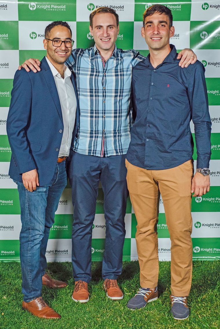 Facundo Correas, Damian Spotti y Agustin Banqueri.