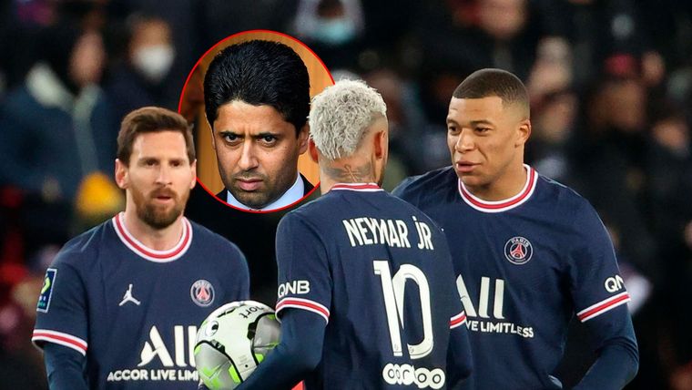 El PSG de Messi, Neymar y Mbappé recibió una fuerte presión por parte de su dueño.