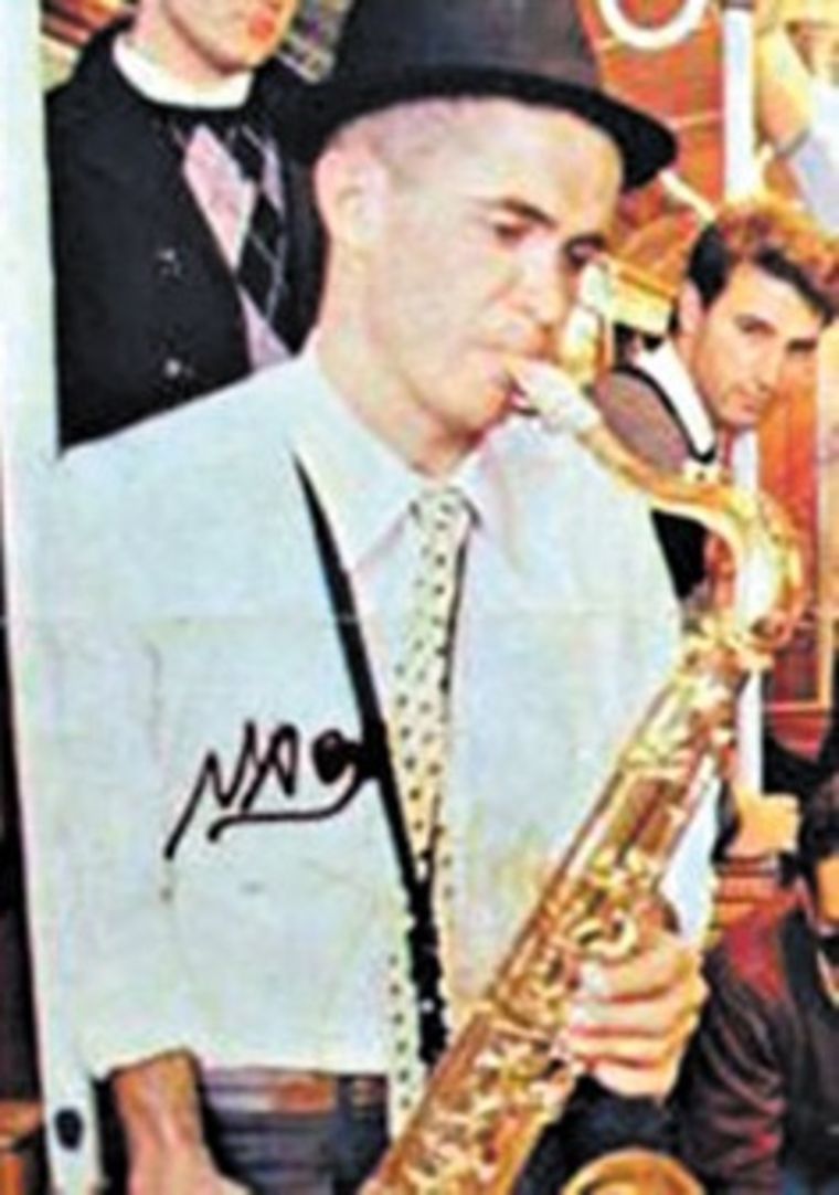 Pardo cuando integraba la banda de ska