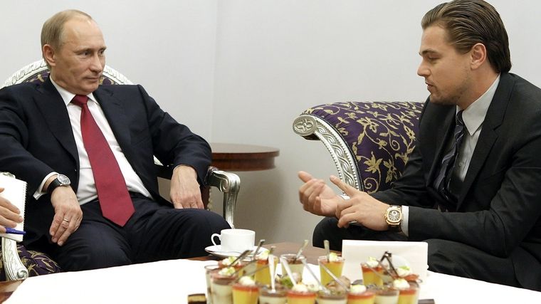 Putin y Leo DiCaprio. Foto: SputnikNews.