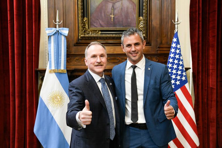 Peter Lamelas y Martín Menem