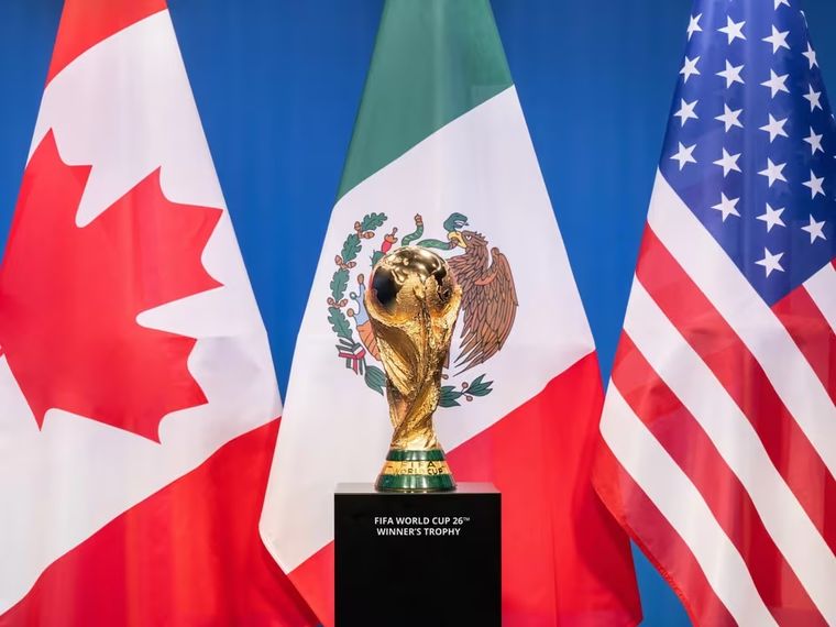 El Mundial comenzará el 9 de junio y terminará el 19 de julio de 2026, tras 40 días de competencia. Serán 16 sedes en 3 países: México, Canadá y Estados Unidos.
