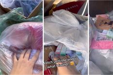 Revisó la basura de un barrio en Estados Unidos y lo que encontró no pasó desapercibido. Foto: Captura de TikTok