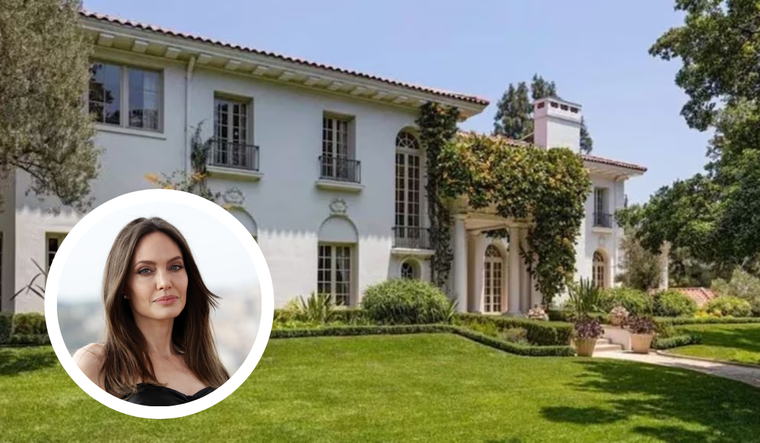 Este es el frente de la lujosa casa de Los Ángeles que compró Angelina Jolie. Foto: Hilton & Hyland