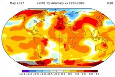 Los mapas de la anomalía climática mundial
