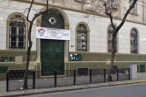 El colegio donde ocurrió la explosión. El colegio donde ocurrió la explosión.