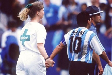 Último partido de Maradona con Argentina: frente a Nigeria en USA 94. Último partido de Maradona con Argentina: frente a Nigeria en USA 94.
