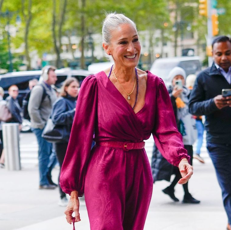 Sarah Jessica Parker y el color magenta