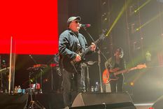 Germán Daffunchio tuvo una gran noche al frente de Las Pelotas en el Movistar Arena. Foto: Gabriel Sotelo