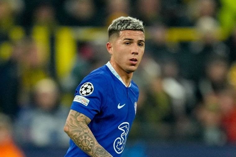Enzo Fernández, titular en el Chelsea ante el Borussia Dortmund. Foto: CFC Pics
