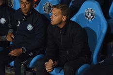 El técnico se refirió al penal no sancionado. Foto: Santiago Tagua / MDZ El técnico se refirió al penal no sancionado. Foto: Santiago Tagua / MDZ