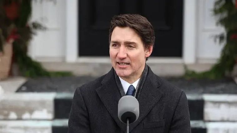 Justin Trudeau citó batallas internas cuando dimitió como primer ministro el 6 de enero tras nueve años en el cargo. Foto: BBC