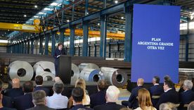 Javier Milei en Sidersa. Javier Milei en Sidersa.