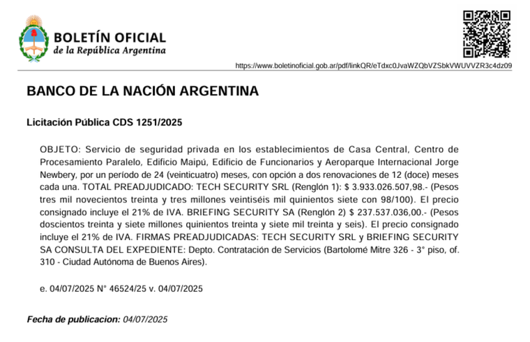 Una empresa vinculada a Martín Menem logró una preadjudicación. Una empresa vinculada a Martín Menem logró una preadjudicación.