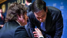 Javier Milei con Marco Rubio, secretario de Estado de los Estados Unidos