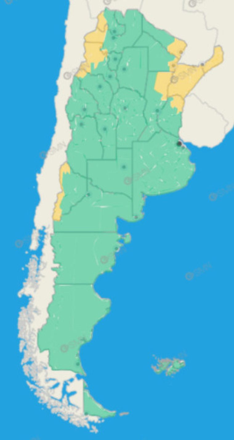 El SMN emitió alerta amarilla. El SMN emitió alerta amarilla.