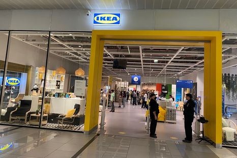 La entrada de IKEA, en la capital chilena. Foto: Federico Croce/MDZ