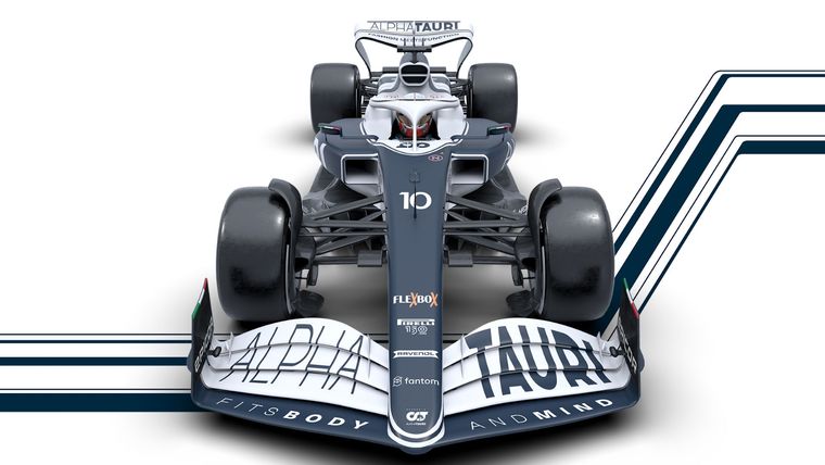 El flamante AT03 de la escudería italiana. Foto: @AlphaTauriF1