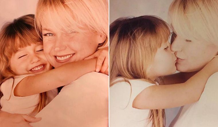 Xuxa y su hija Sasha Meneghel hace ya unas décadas.