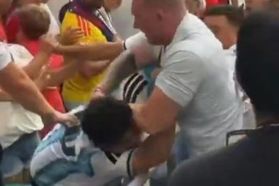 MDZol | Una pelea entre hinchas argentinos e ingleses en las tribunas del estadio de Miami