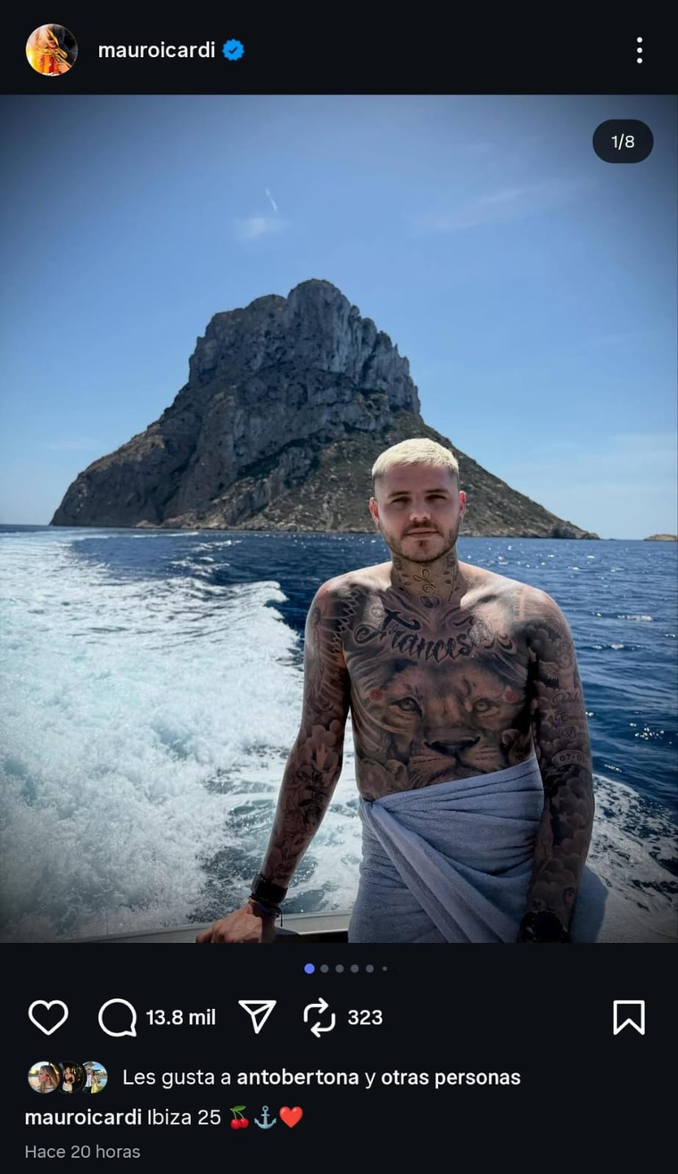 La descripción de Mauro Icardi coincide con la de su ex. La descripción de Mauro Icardi coincide con la de su ex.