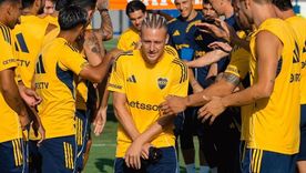 Ascacibar lleva días en Boca y ya se cambió el corte de pelo. Ascacibar lleva días en Boca y ya se cambió el corte de pelo.