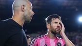 Mascherano le lanzó flores a Messi tras su doblete para meter al Inter Miami en los cuartos de la MLS por primera vez en su historia. Mascherano le lanzó flores a Messi tras su doblete para meter al Inter Miami en los cuartos de la MLS por primera vez en su historia.