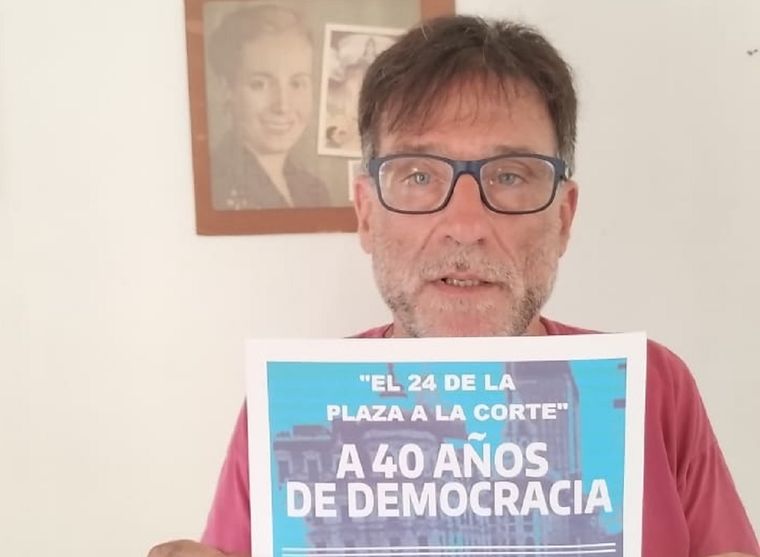 El cura villero Paco Olveira iniciará este viernes su huelga de hambre Foto: Twitter @OlveiraPaco