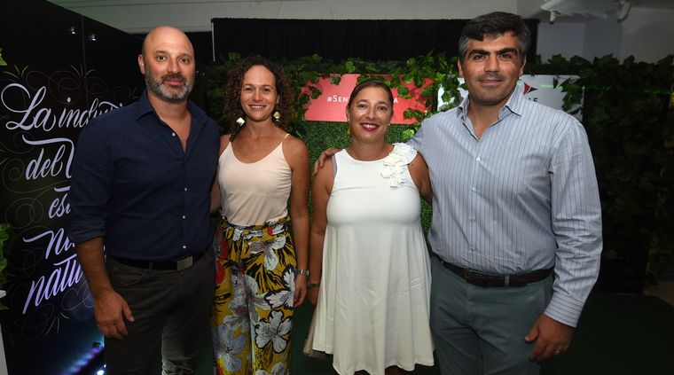 Federico Ostropolsky, Fabiana Beckerman, Patricia Ostropolsky y Juan Chirca.
