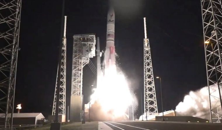 Lanzamiento de la misión Peregrine a la Luna. Foto: Efe.