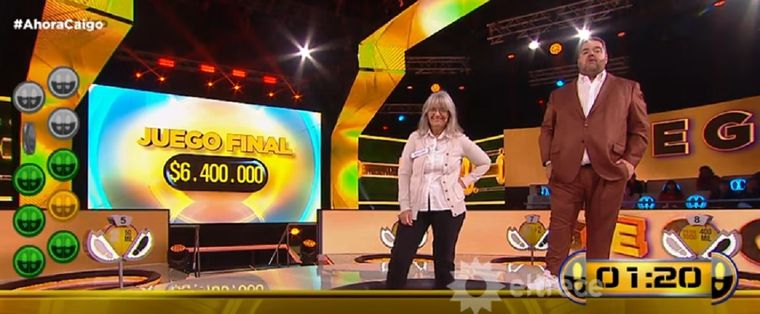 Silvia en el final del programa junto a Darío Barassi Foto: Captura de pantalla